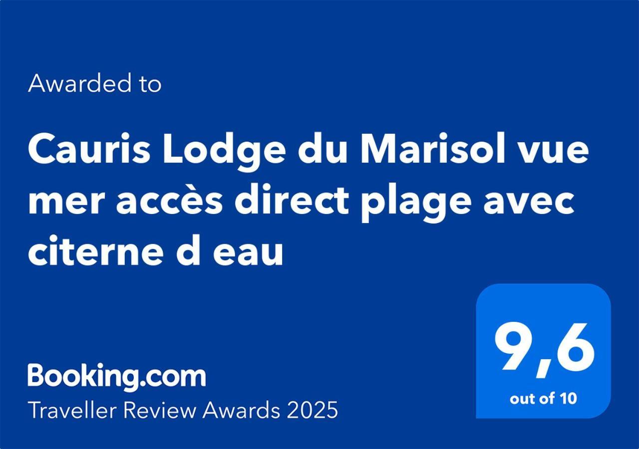 Cauris Lodge Du Marisol Vue Mer Acces Direct Plage Avec Citerne D Eau Le Gosier  Ngoại thất bức ảnh